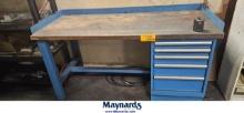 (5) DRAWER LISTA WOOD TOP WORK BENCH