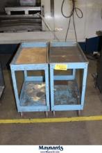 LOT OF (2) METAL CARTS