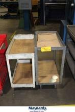 LOT OF (2) METAL CARTS