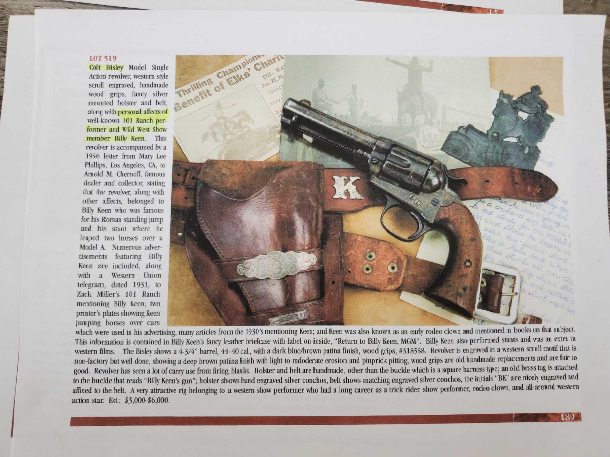COLT MODEL BISLEY