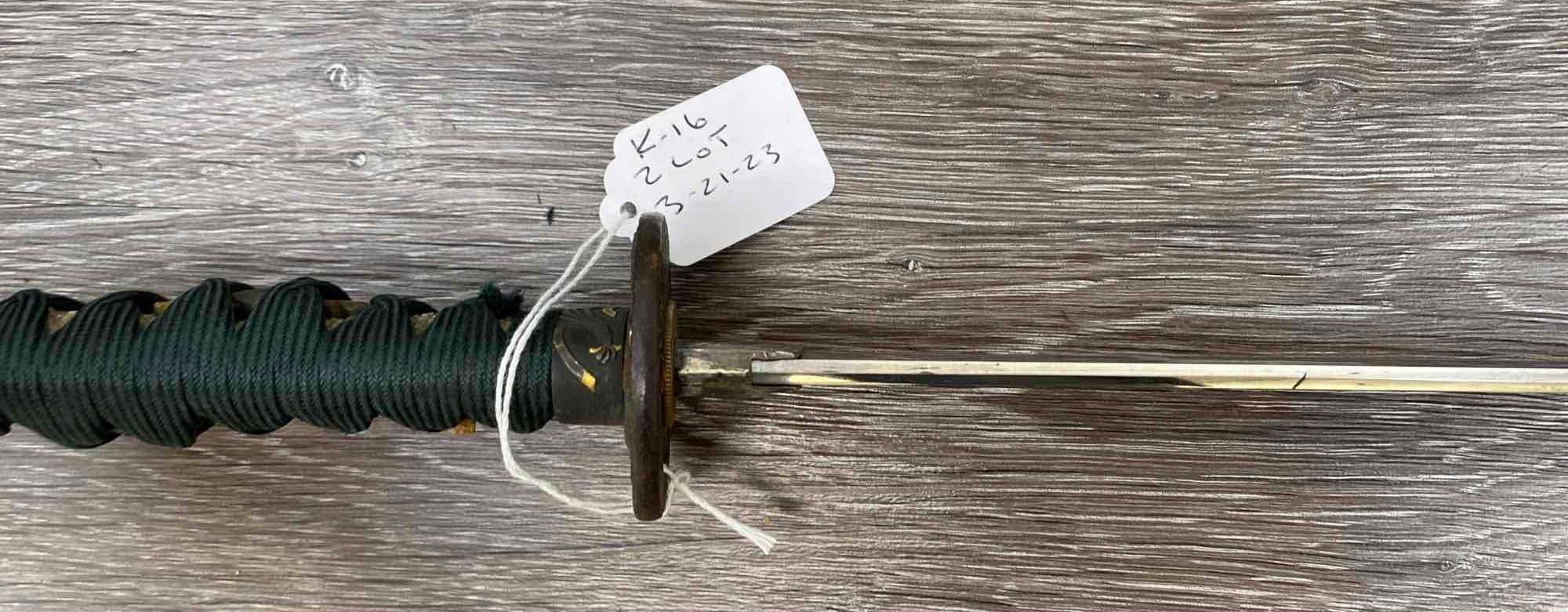 LOT OF TWO JAPANESE WAKIZASHIS