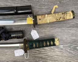 LOT OF TWO JAPANESE WAKIZASHIS