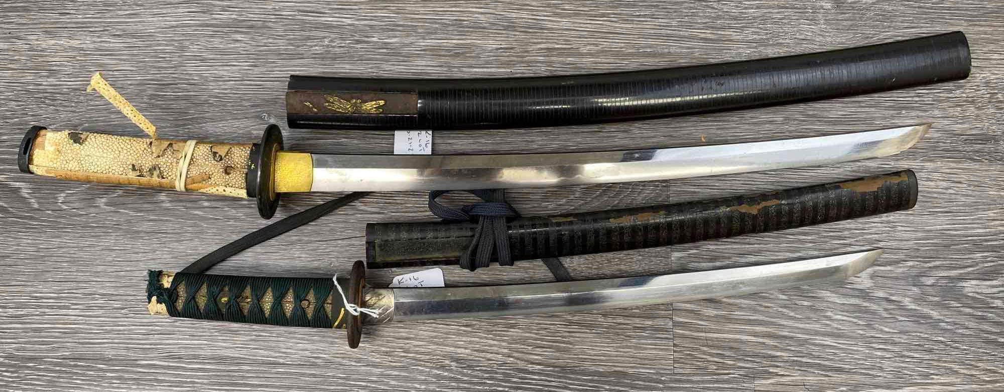 LOT OF TWO JAPANESE WAKIZASHIS