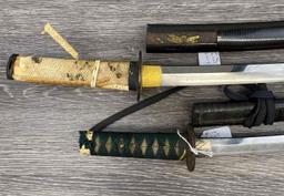 LOT OF TWO JAPANESE WAKIZASHIS