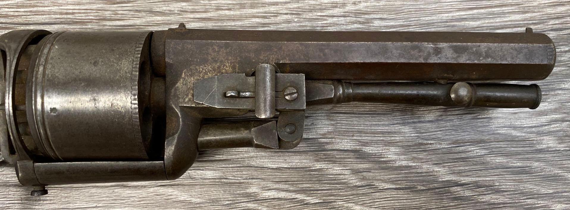 HARVEY'S PATENT 1854 SECOND MODEL SELF COCKING 'HAMMERLESS' SIX SHOT REVOLVER