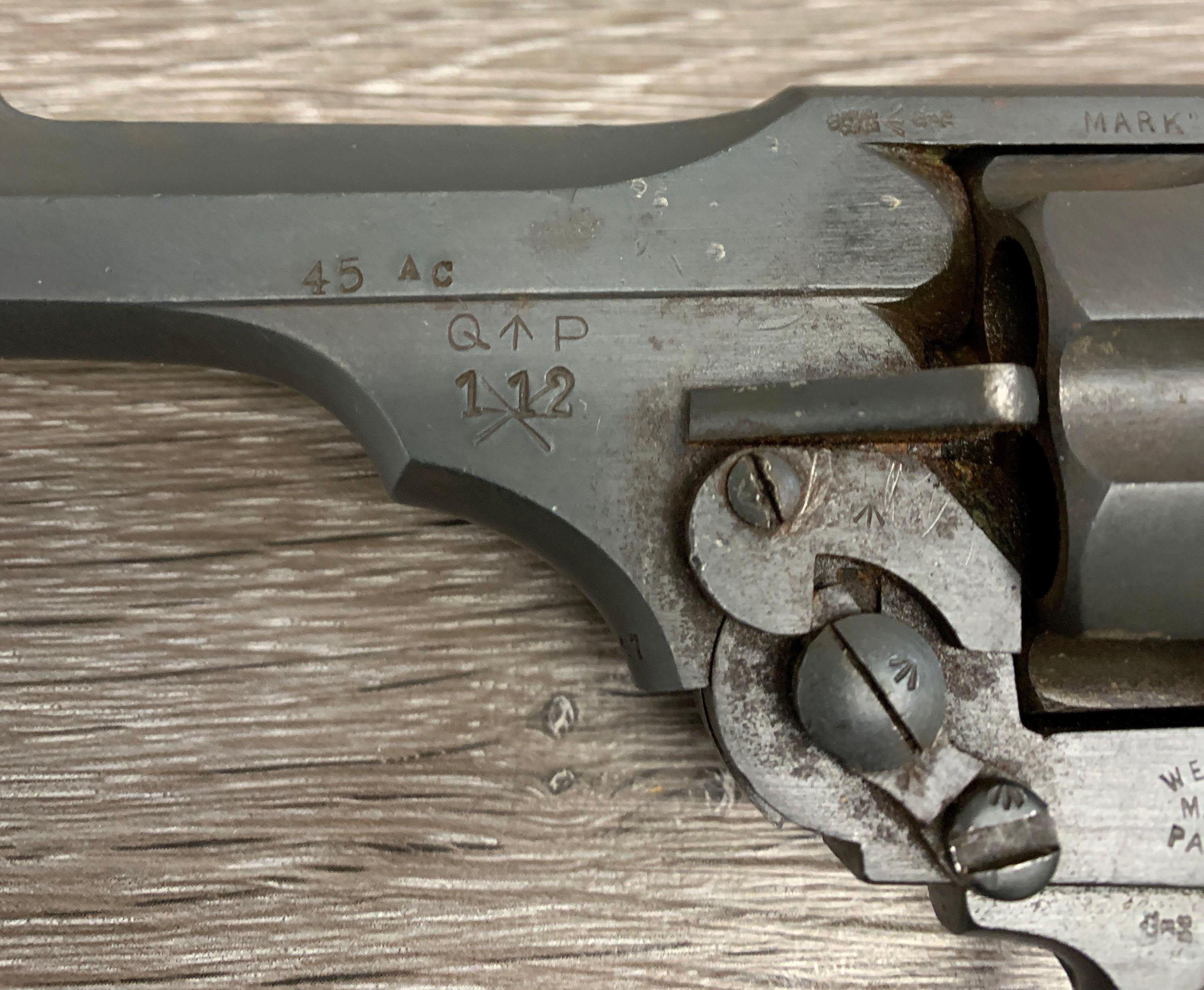 WEBLEY & SCOTT MK IV .38 S&W REVOLVER