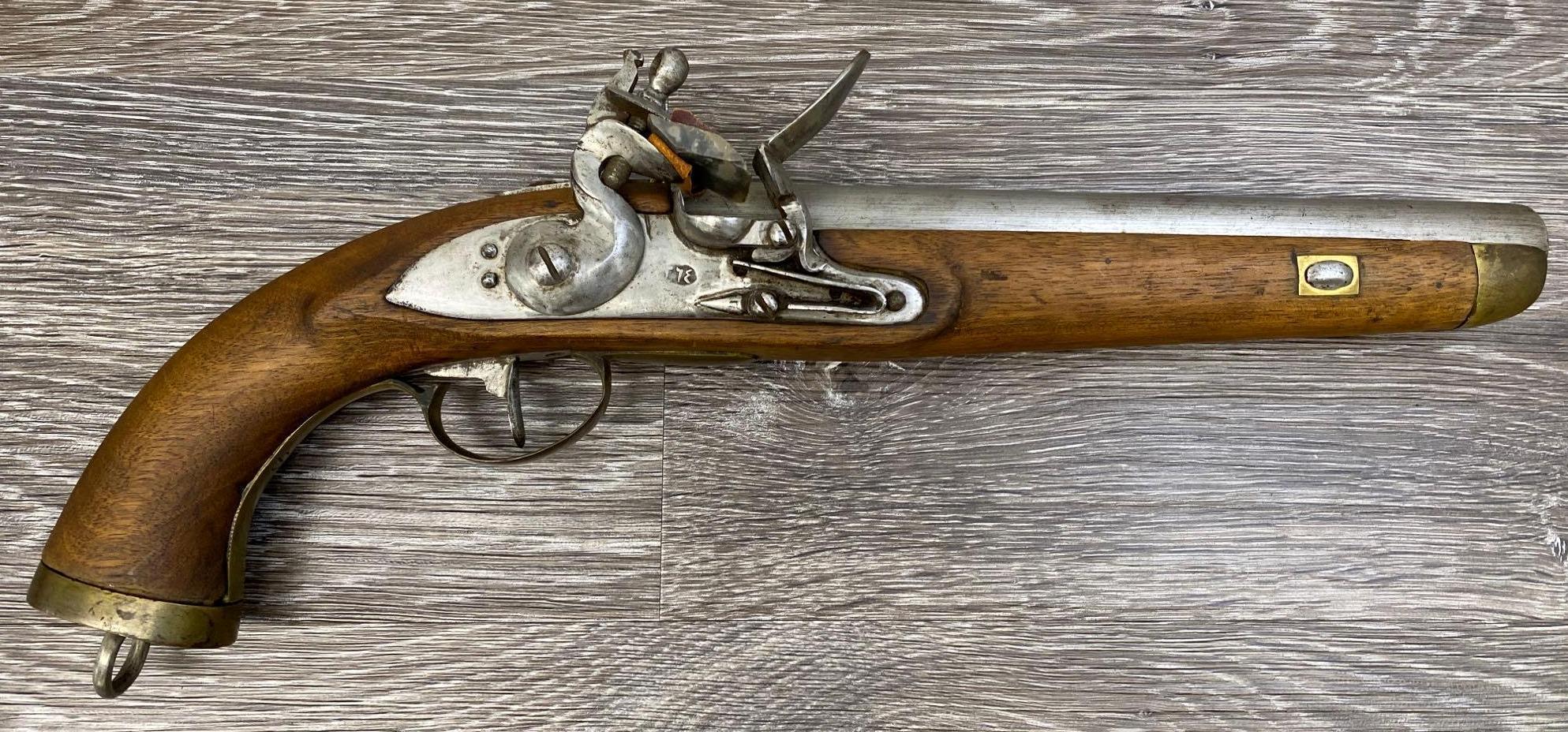SINGLE SHOT FLINTLOCK PISTOL .70 CALIBER