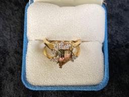 14K CUSTOM LADIES GOLD RING SET