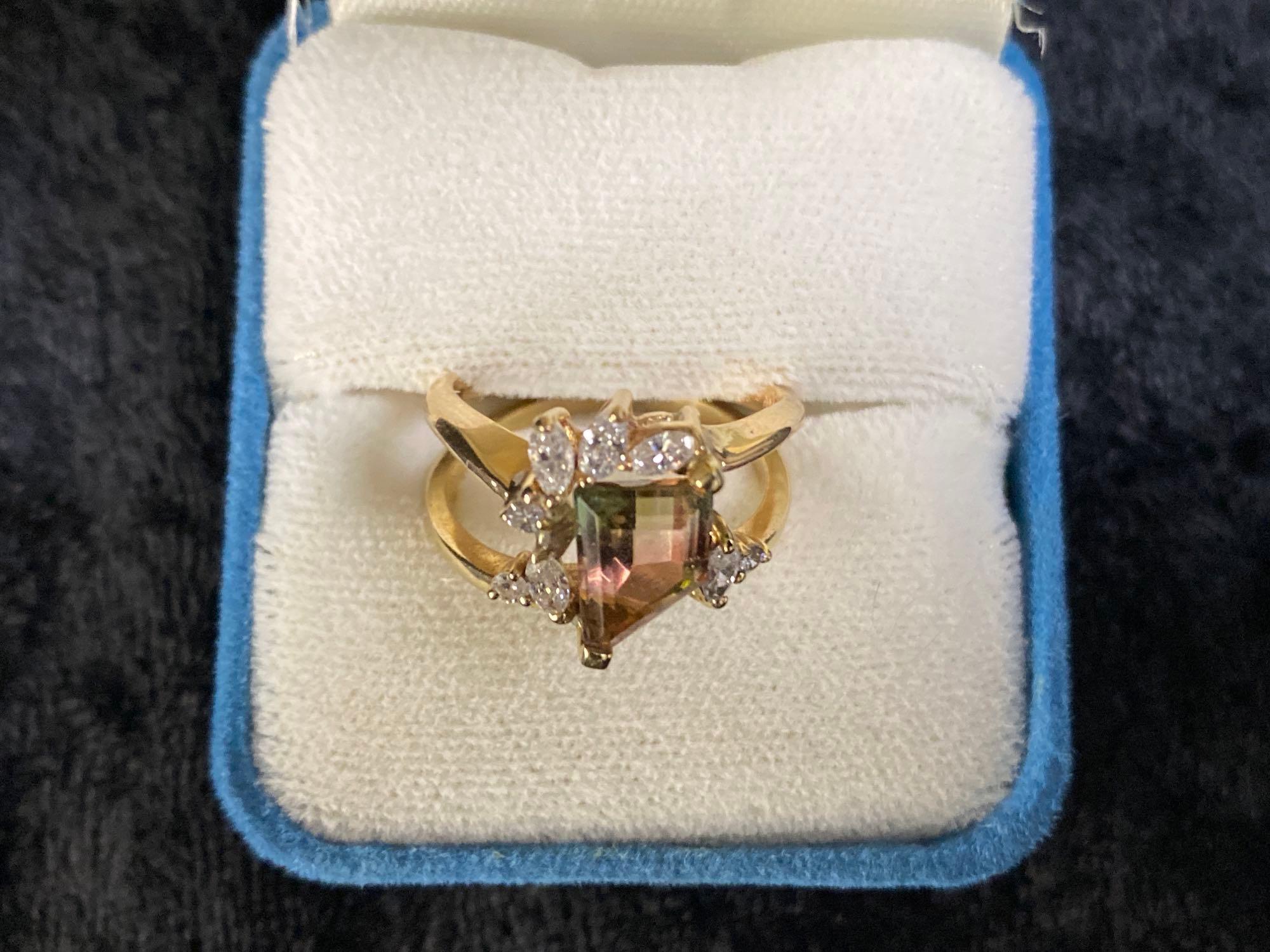 14K CUSTOM LADIES GOLD RING SET