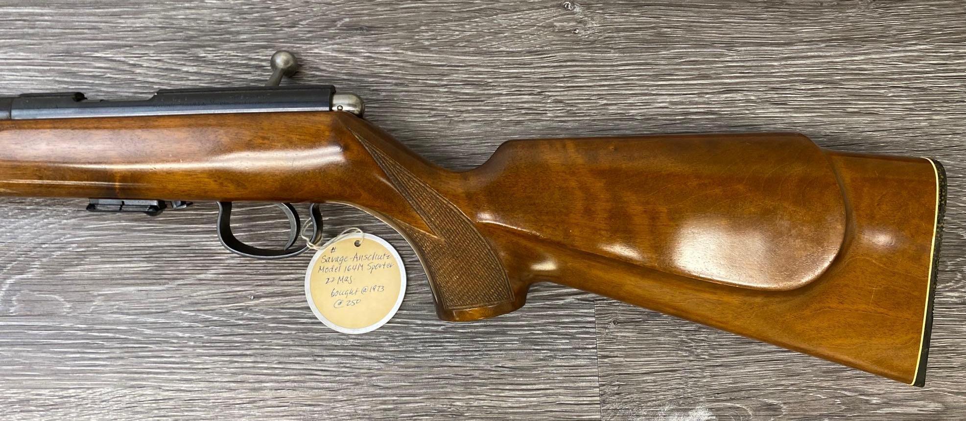 ANSCHUTZ 164M .22 MAG BOLT ACTION RIFLE