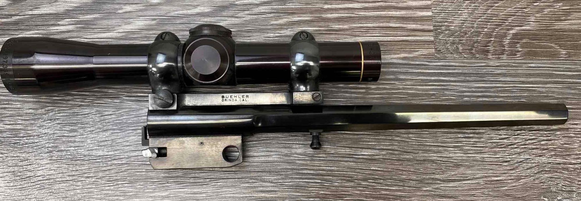 THOMPSON CENTER CONTENDER BARREL .22 WMR CAL. W/ LEUPOLD SCOPE