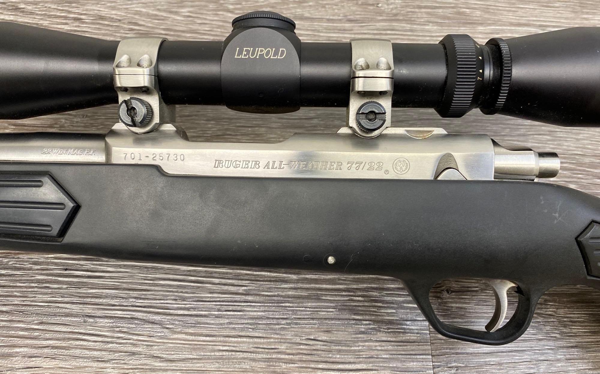 RUGER 77/22 ALL WEATHER .22 MAG BOLT ACTION RIFLE