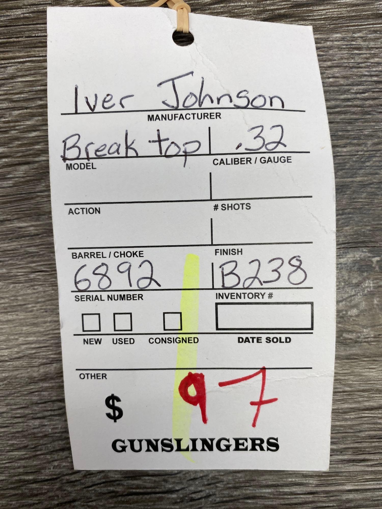 IVER JOHNSON BREAK TOP .32 REVOLVER