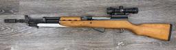 YUGOSLAVIAN SKS 7.62X39 SEMI AUTO RIFLE W/ SCOPE