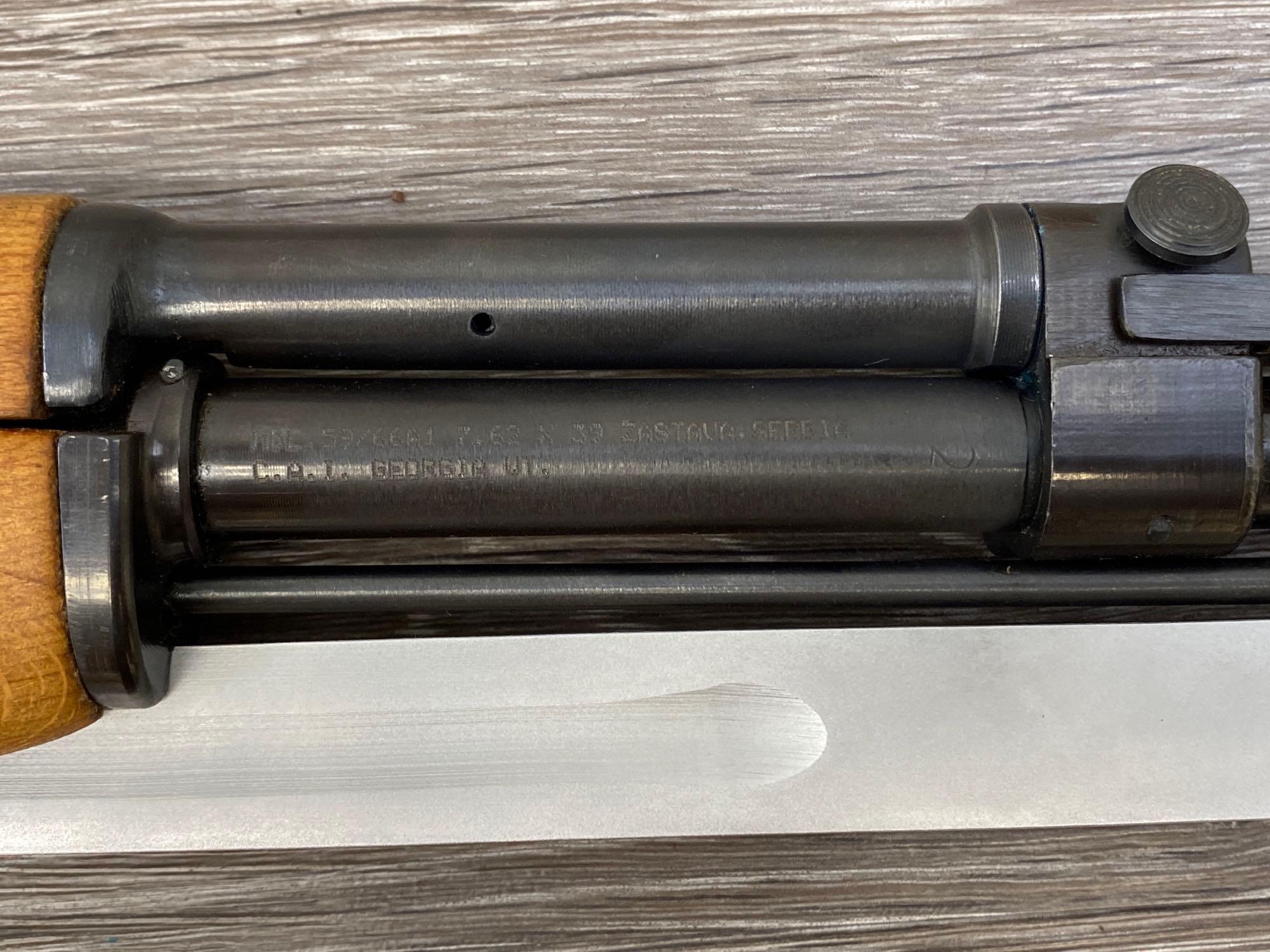 YUGOSLAVIAN SKS 7.62X39 SEMI AUTO RIFLE W/ SCOPE