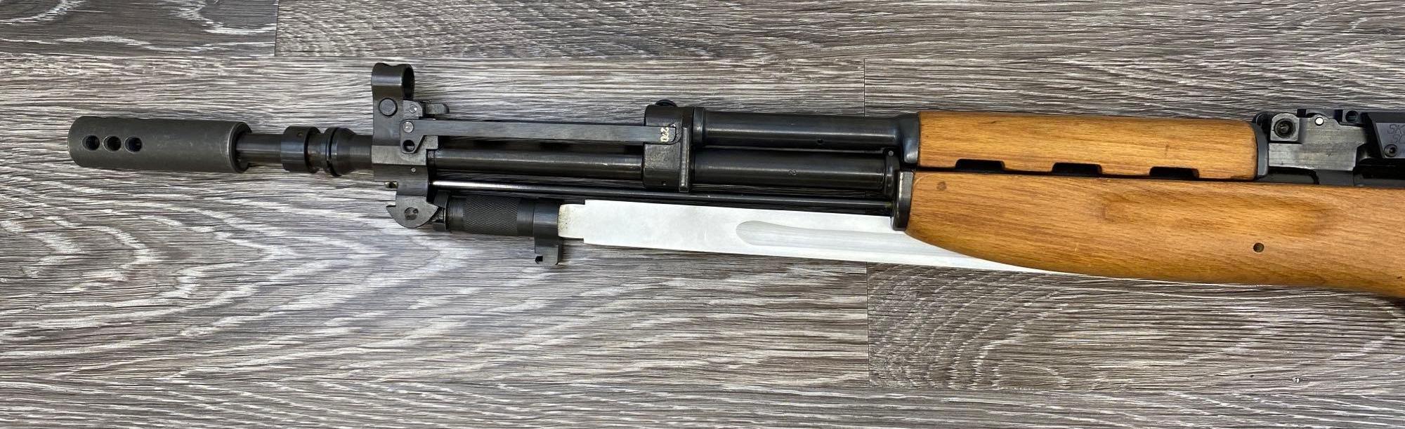 YUGOSLAVIAN SKS 7.62X39 SEMI AUTO RIFLE W/ SCOPE