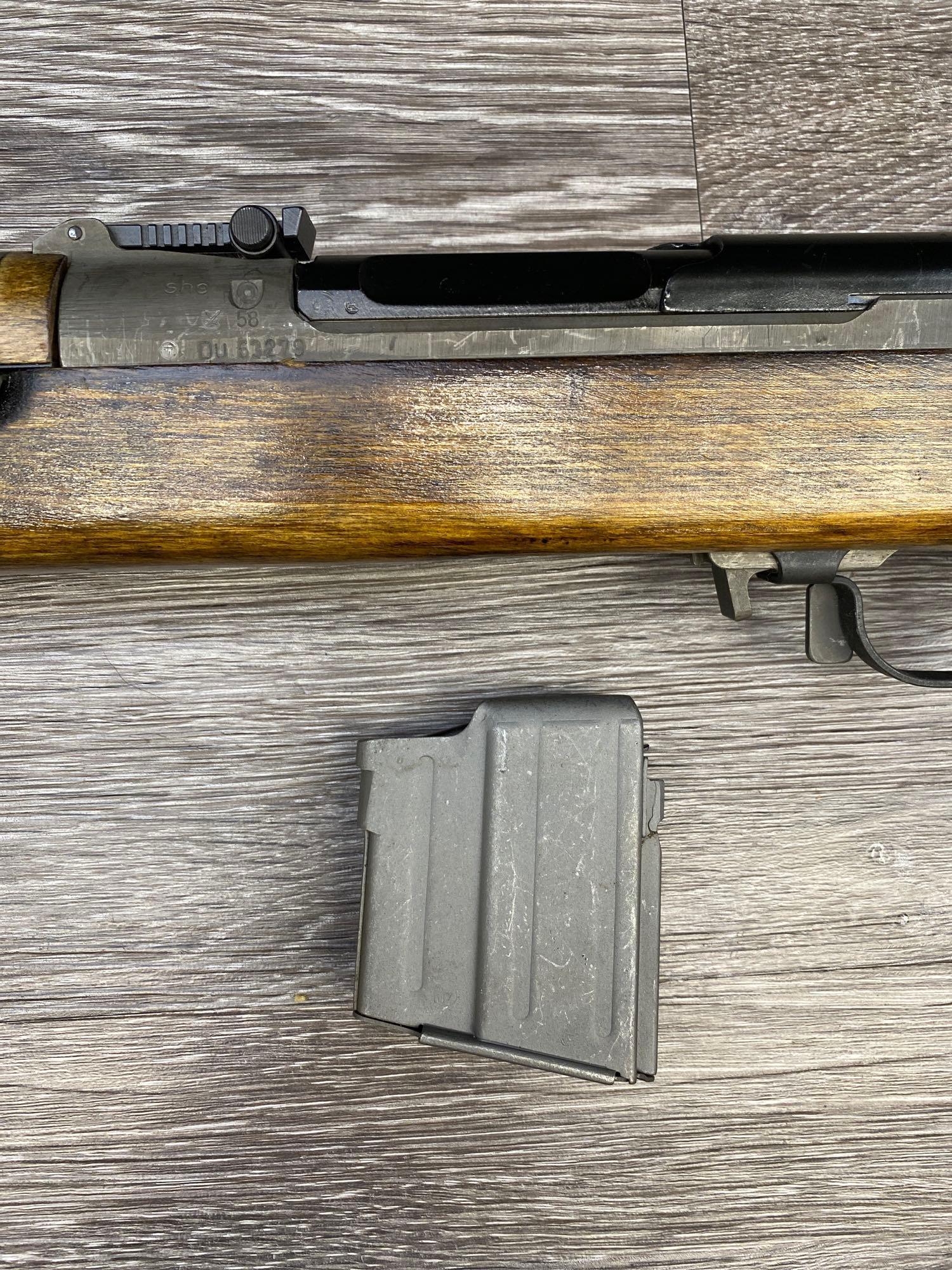 CZECH MODEL VZ 52/57 7.62X39 CAL. SEMI AUTO RIFLE W/FOLDING BAYONET