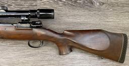 SCOPED CUSTOM SPANISH MAUSER BOLT-ACTION SPORTING RIFLE .243 WIN CAL.