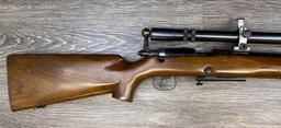 WINCHESTER MODEL 52 .22 LR CAL. SINGLE-SHOT BOLT-ACTION RIFLE W/J. UNERTL SCOPE (CIRCA 1961).