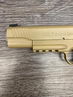 COLT CUSTOM SHOP GOV'T MODEL CQBP CLOSE QUARTER BATTLE PISTOL USMC M45A1 CONSECUTIVE TO LOT 125B.