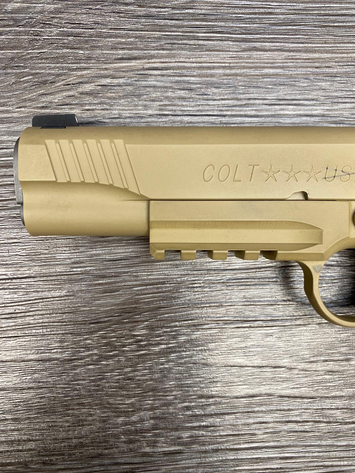 COLT CUSTOM SHOP GOV'T MODEL CQBP CLOSE QUARTER BATTLE PISTOL USMC M45A1 CONSECUTIVE TO LOT 125A.