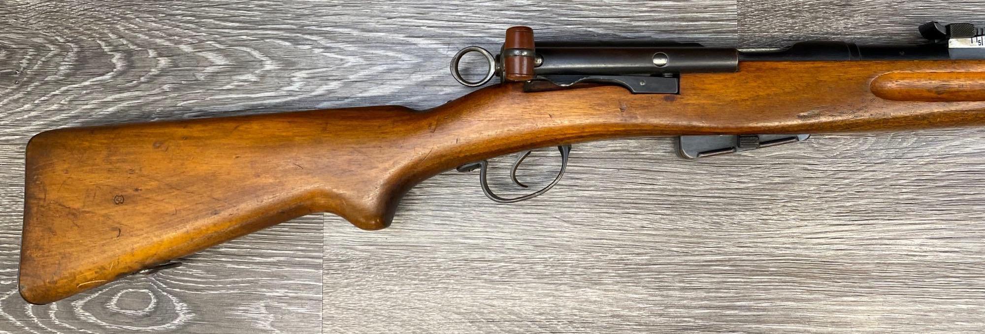 SCHMIDT-RUBIN MODEL K11 7.5 x 55 SWISS CAL. STRAIGHT PULL BOLT-ACTION RIFLE.