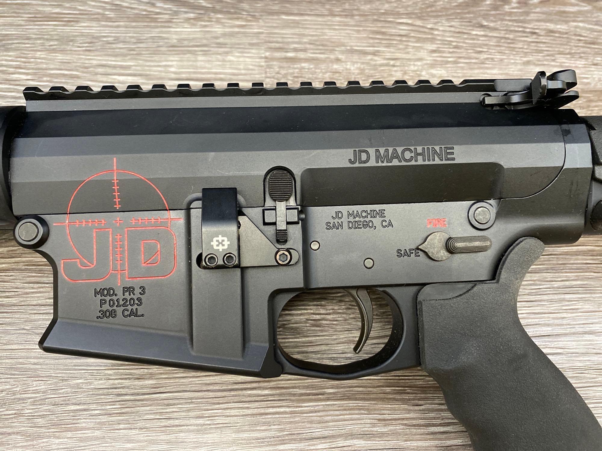 JD MACHINE MODEL PR3 .308 WIN. SEMI-AUTO RIFLE