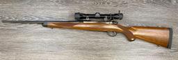 RUGER MODEL M77 .270 WIN CALIBER BOLT-ACTION RIFLE W/LEUPOLD ADJUSTABLE VARI-X 3X9 COMPACT SCOPE.