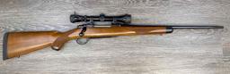 RUGER MODEL M77 .270 WIN CALIBER BOLT-ACTION RIFLE W/LEUPOLD ADJUSTABLE VARI-X 3X9 COMPACT SCOPE.