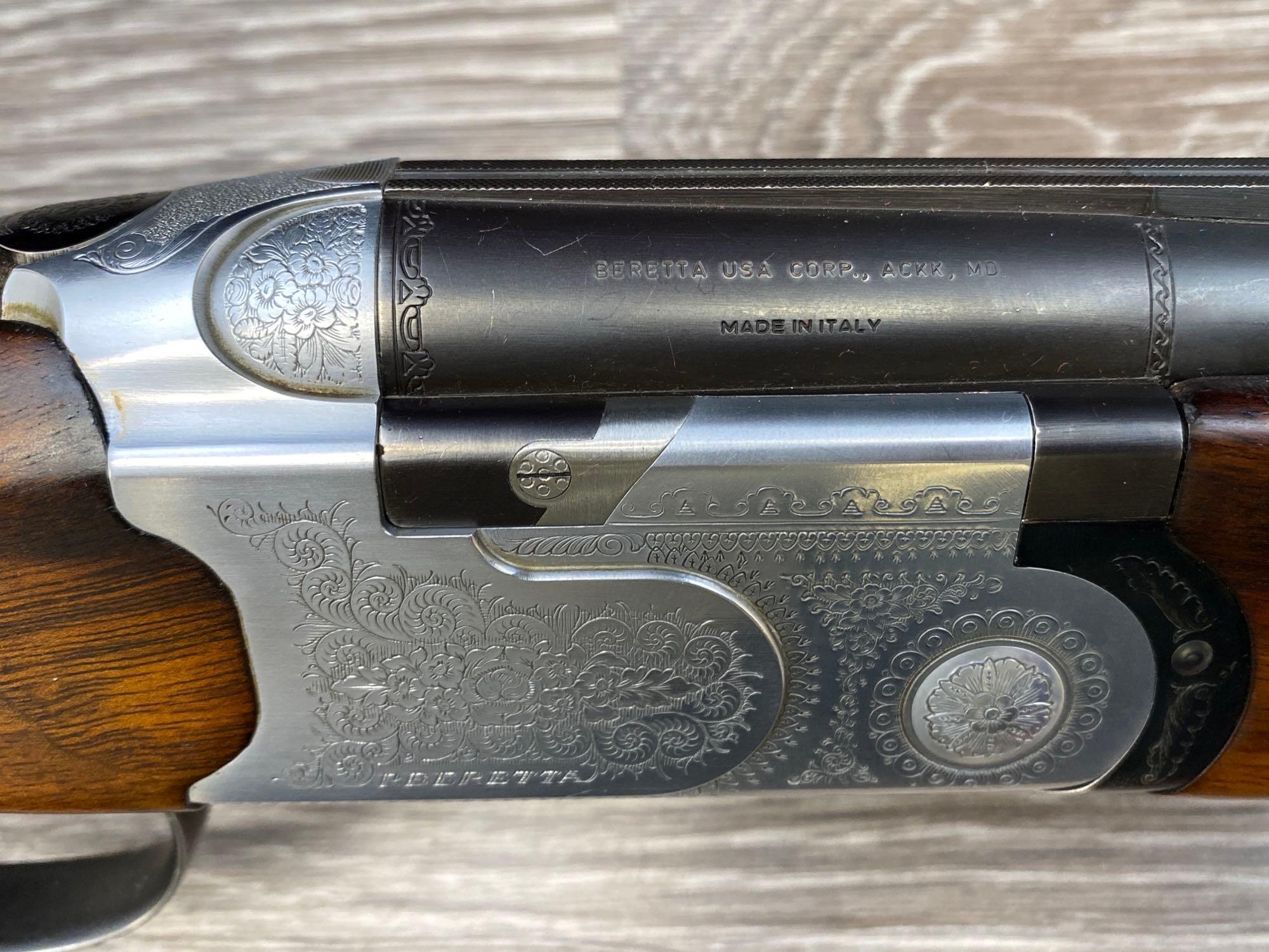 ITALIAN ENGRAVED BERETTA S686 SPECIAL O/U 12 GAUGE SHOTGUN W/SCREW-IN CHOKES