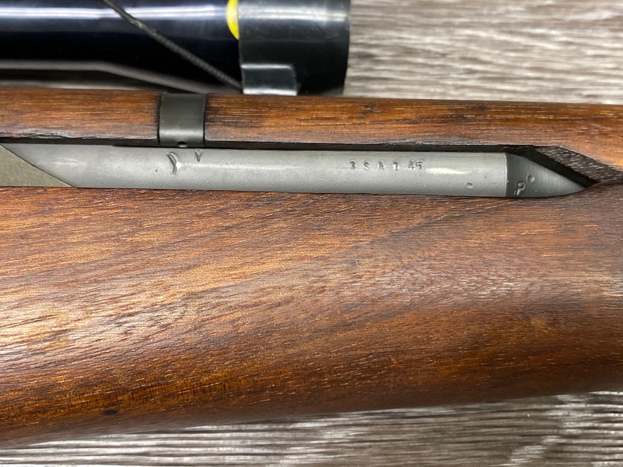 WINCHESTER M1 GARAND .30-06 SEMI-AUTO RIFLE W/SCOPE (CIRCA 1945).