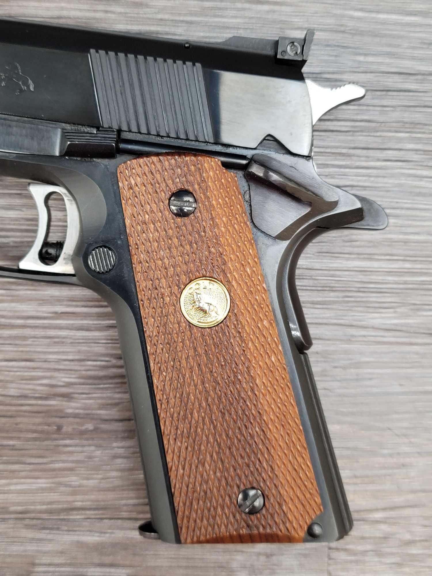 COLT MK IV SERIES 70 GOLD CUP NATIONA MATCH PISTOL .45ACP CALIBER.