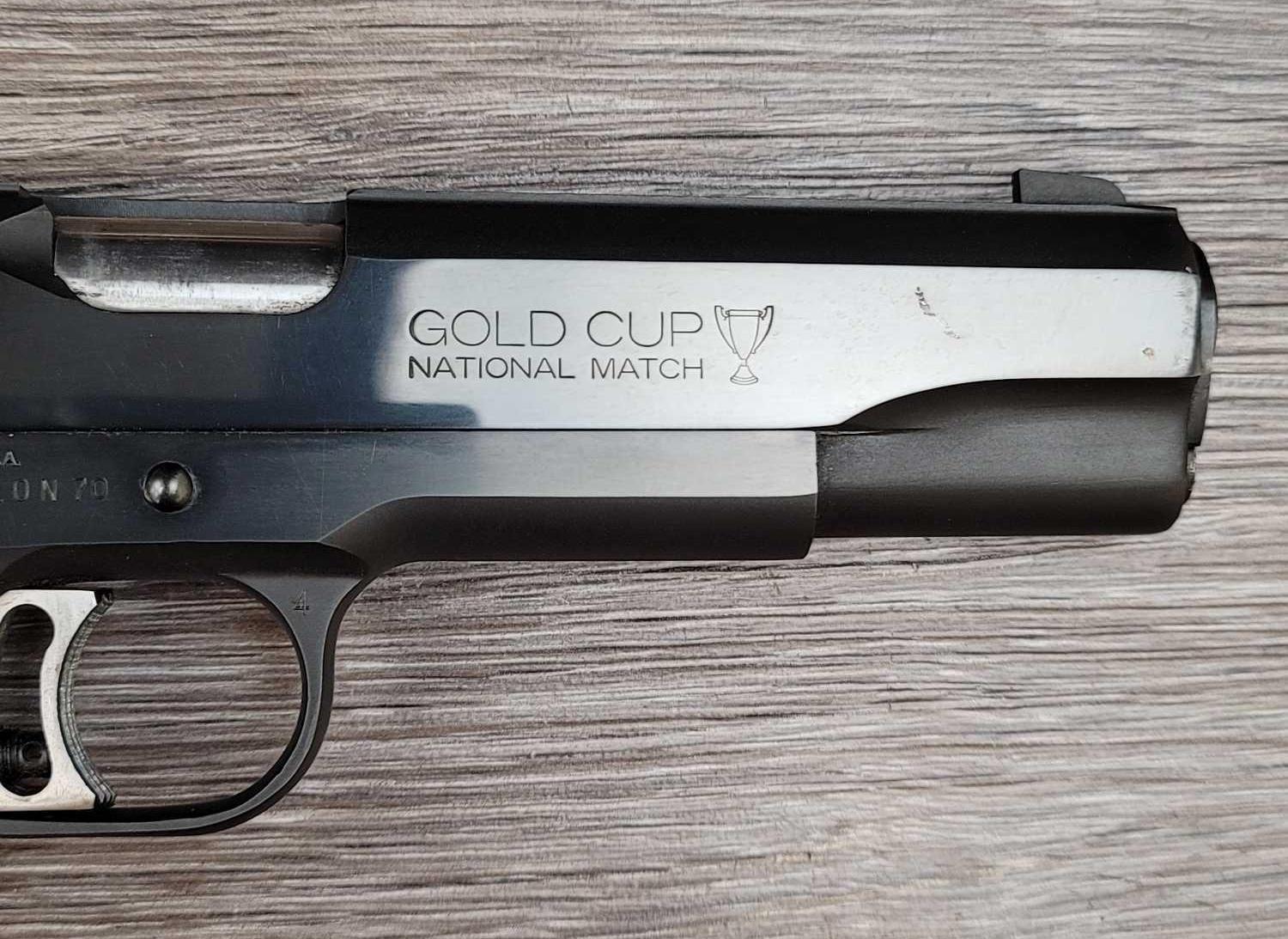 COLT MK IV SERIES 70 GOLD CUP NATIONA MATCH PISTOL .45ACP CALIBER.