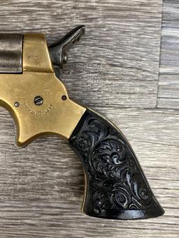 SHARPS MODEL 1 .22 CAL 4-SHOT SPUR-TRIGGER PEPPERBOX DERRINGER.