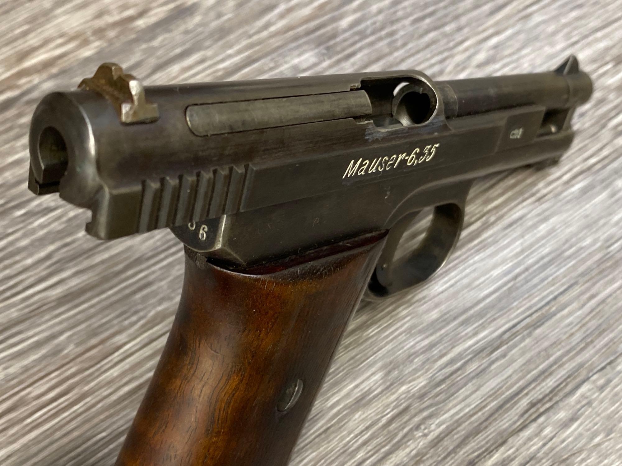 MAUSER MODEL 1910 SEMI-AUTOMATIC PISTOL 6.35MM (.25ACP)