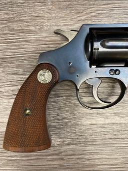 COLT POLICE POSITIVE MODEL .38 S&W CALIBER DA REVOLVER W/ ORIGINAL FACTORY CARDBOARD BOX.