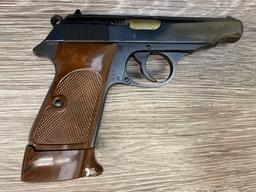 RARE MANURHIN WALTHER MODEL PP SEMI-AUTO .22 LR CAL WITH EXTENDED GRIP/MAGAZINE SWEDISH POLICE