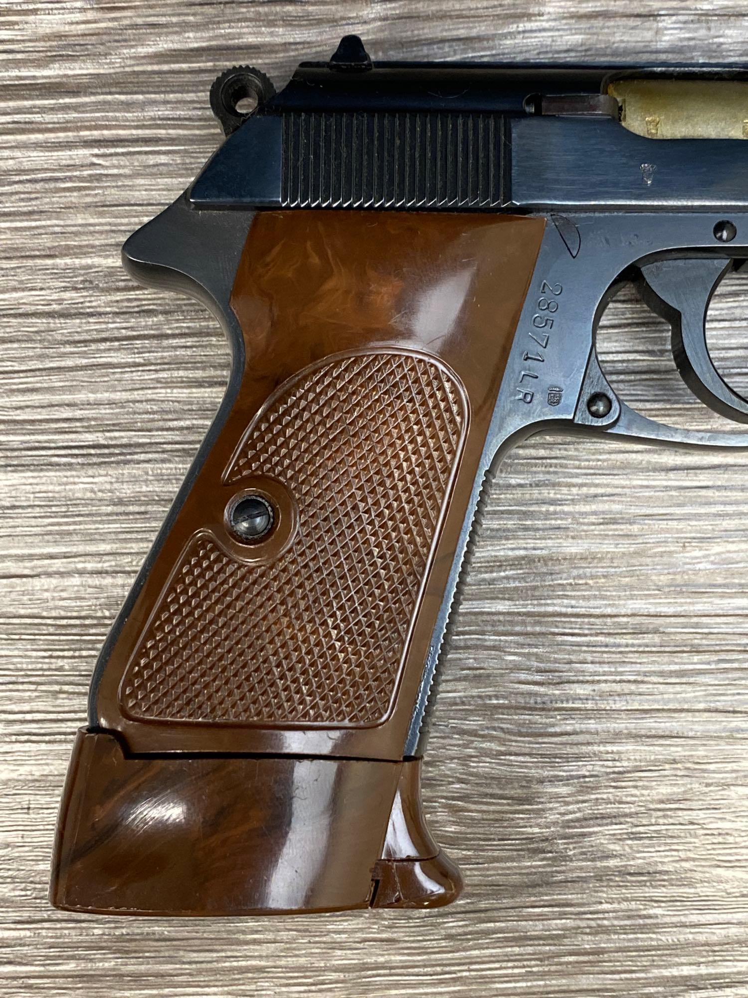 RARE MANURHIN WALTHER MODEL PP SEMI-AUTO .22 LR CAL WITH EXTENDED GRIP/MAGAZINE SWEDISH POLICE