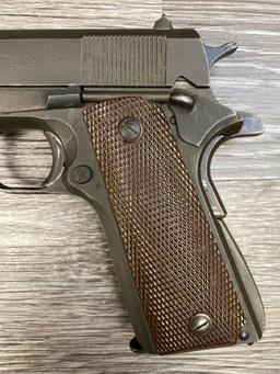 ITHACA M1911A1 U.S. PROPERTY MARKED .45 SEMI AUTO PISTOL