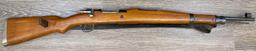 MAUSER MODEL M48A 8MM MAUSER CALIBER BOLT-ACTION RIFLE WITH LEATHER SLING.