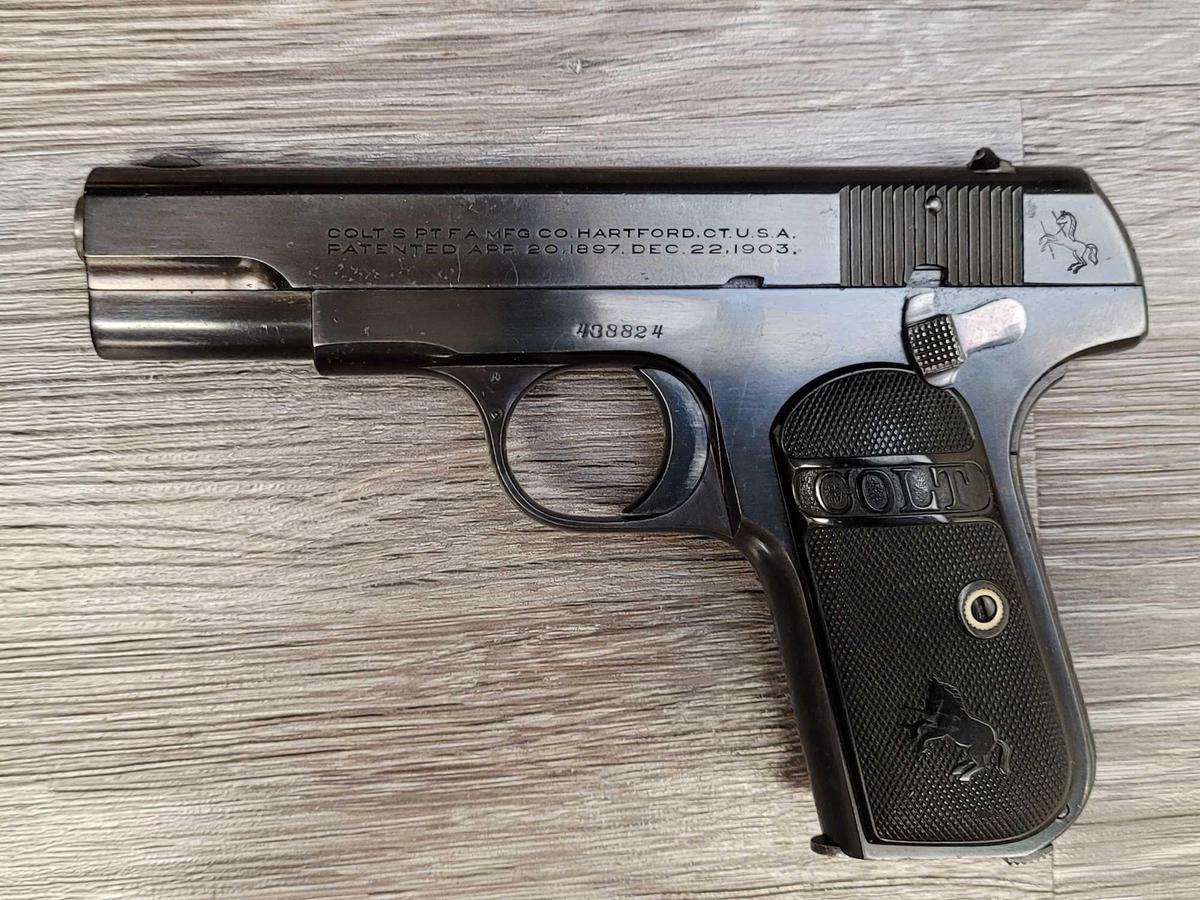 COLT MODEL 1903 SEMI-AUTO PISTOL .32 ACP W/ COLT BOX/DOCS (CIRCA 1924).