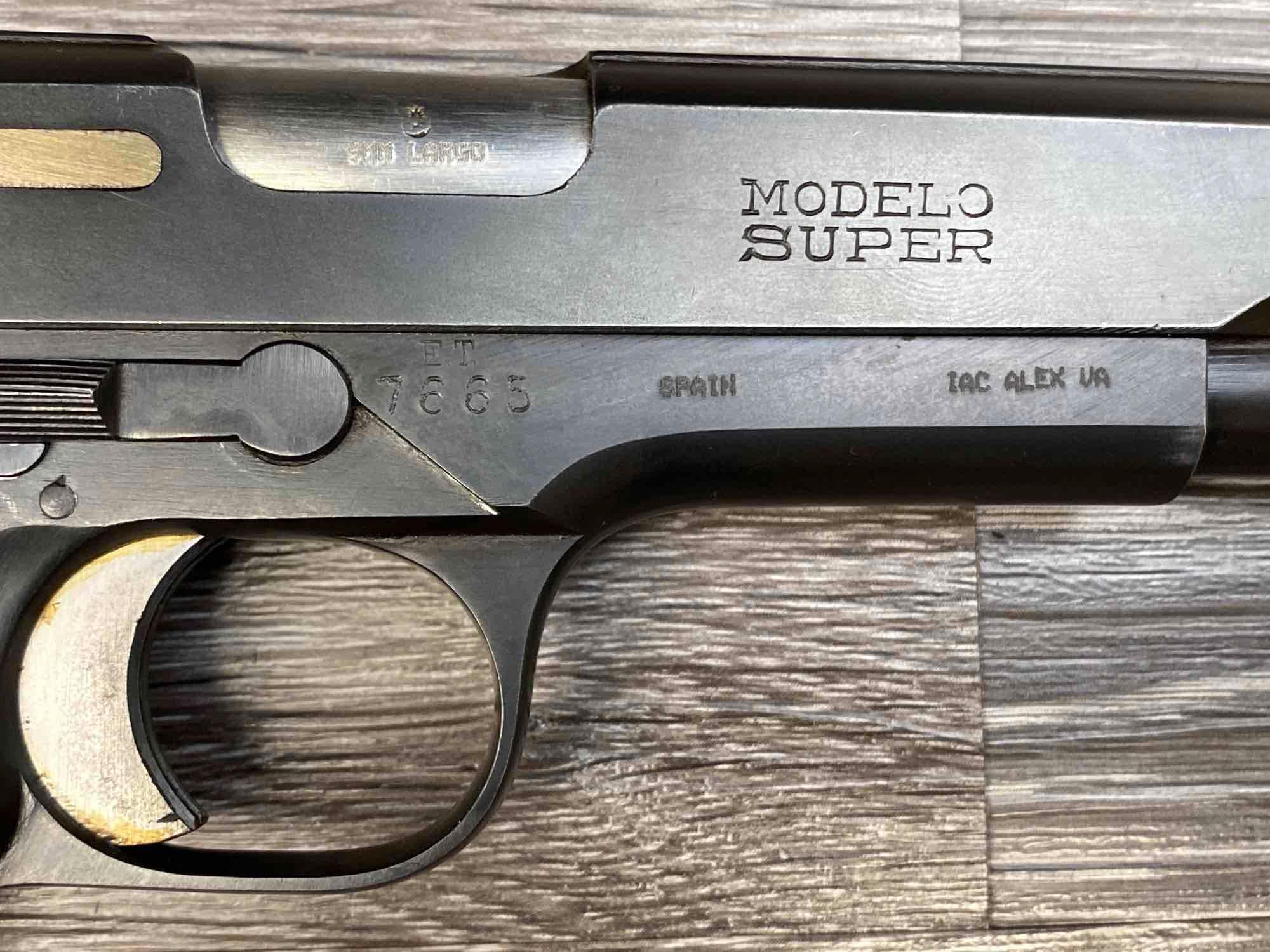 STAR MODELO SUPER 9MM LARGO SEMI-AUTO PISTOL