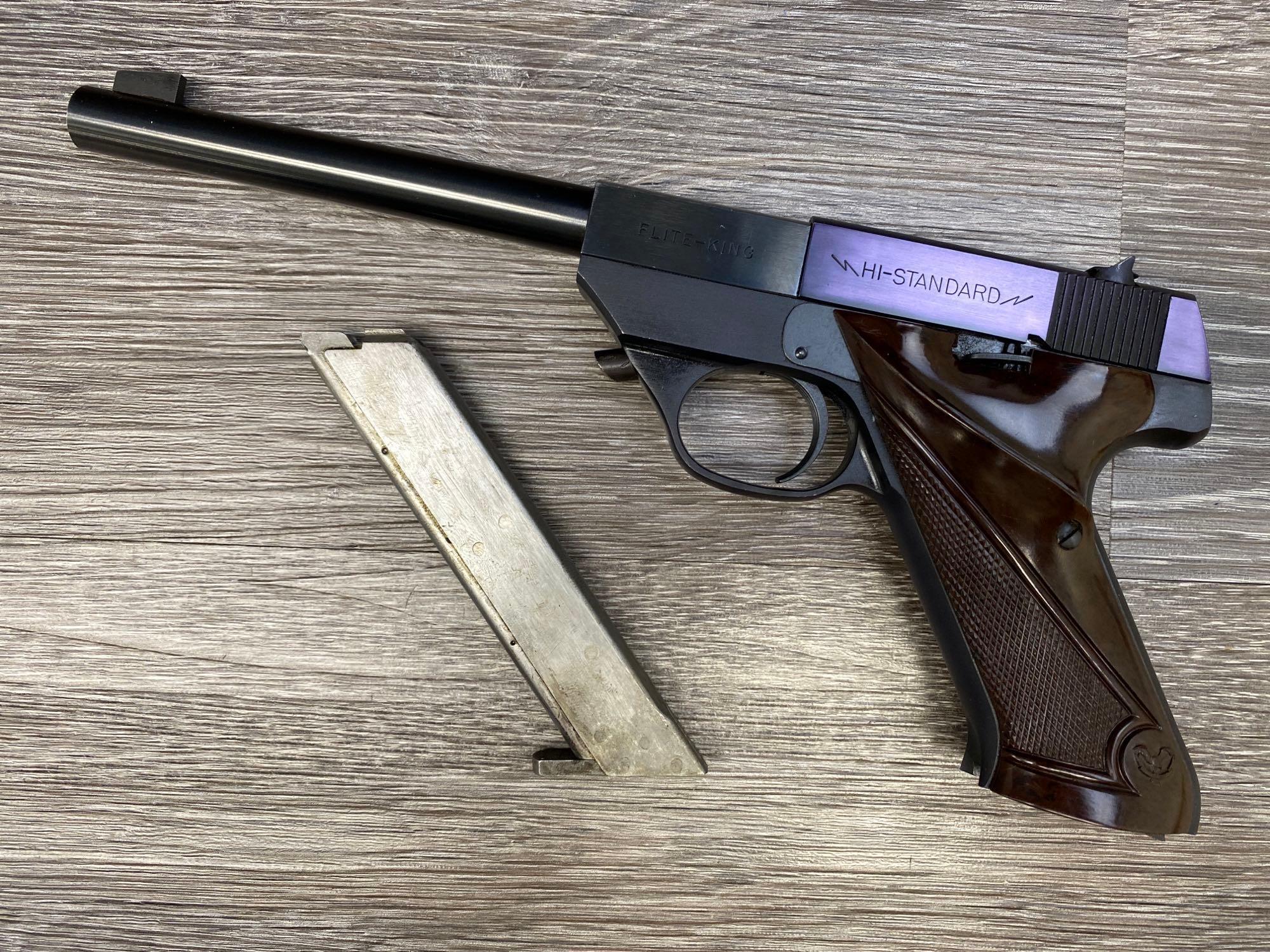 HIGH STANDARD FLITE-KING LW-100 .22 LR SEMI AUTO PISTOL