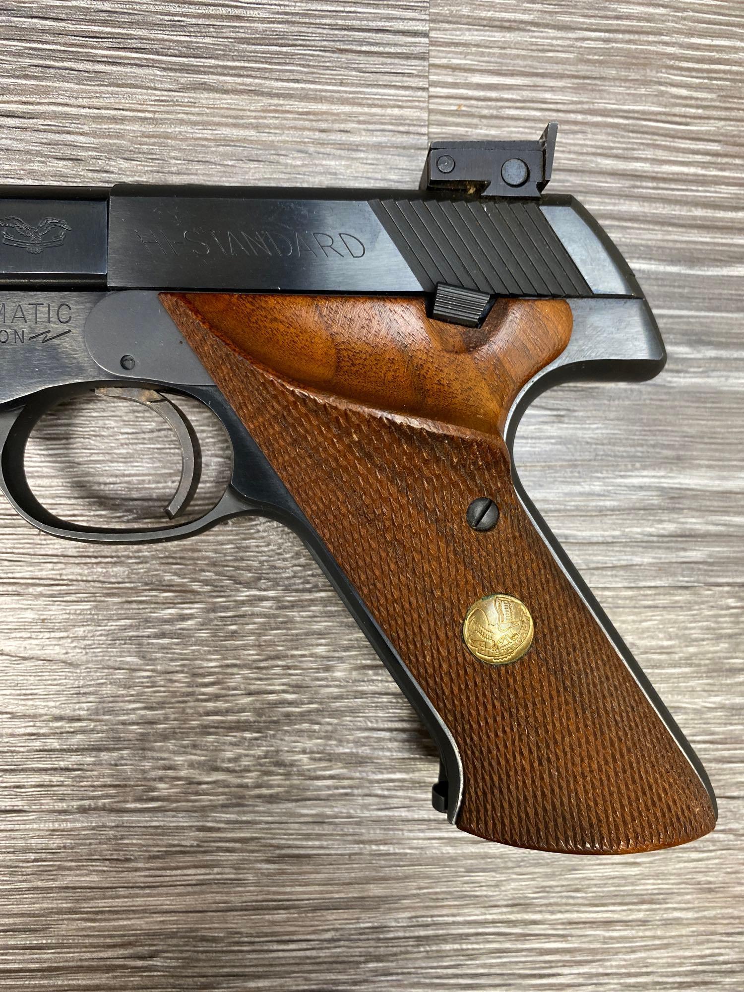 HIGH STANDARD SUPERMATIC CITATION .22 LR SEMI AUTO TARGET PISTOL