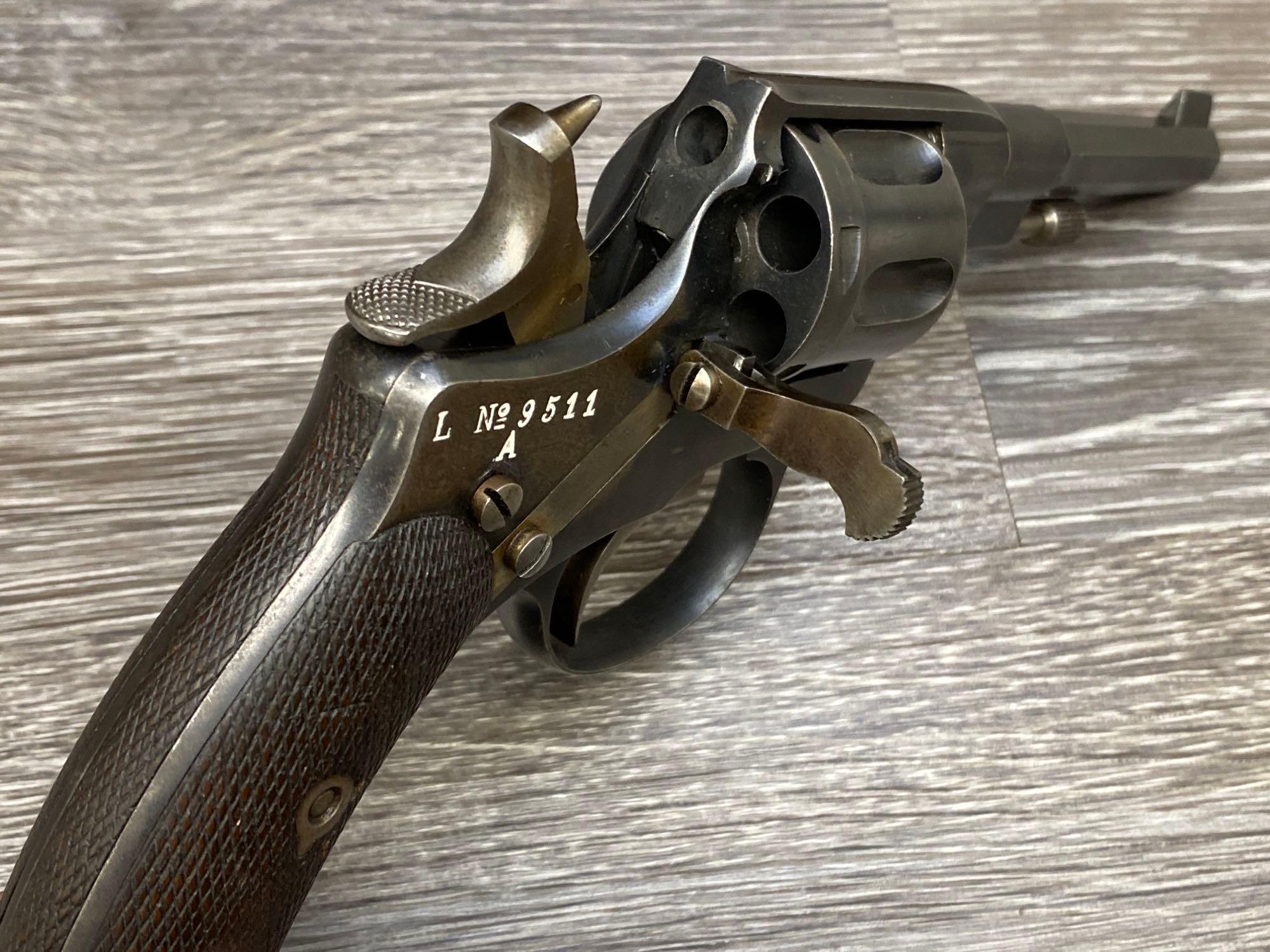 HUSQVARNA MODEL 1887 NAGANT DA REVOLVER 7.5 MM