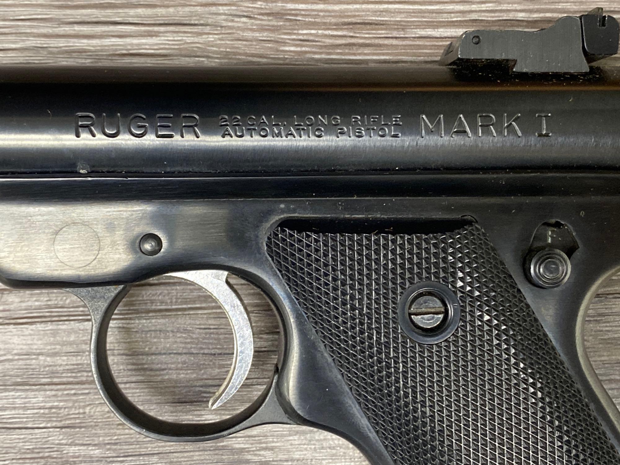 RUGER MARK I .22 SEMI-AUTOMATIC TARGET PISTOL