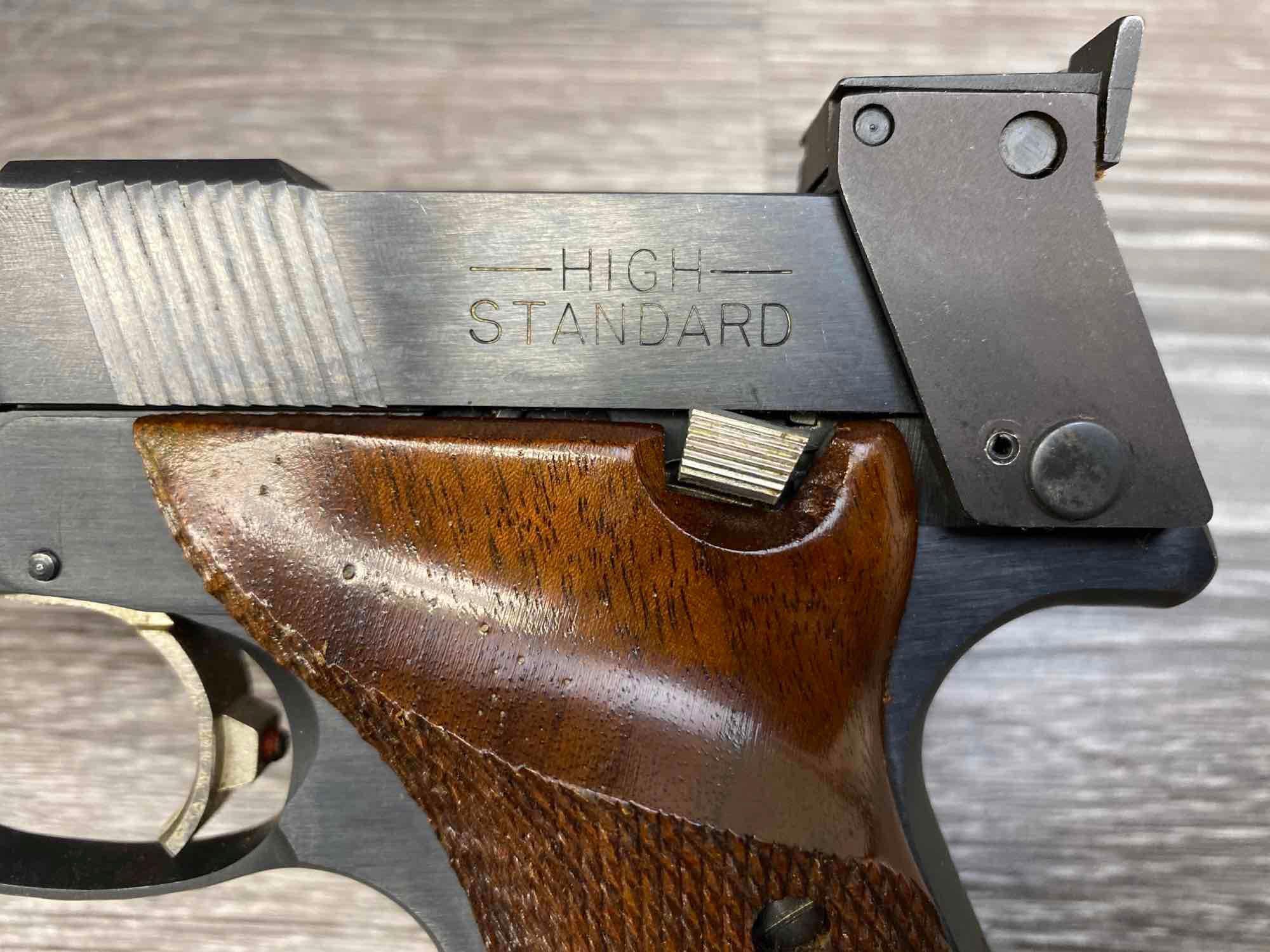 HIGH STANDARD SUPERMATIC CITATION .22 LR SEMI AUTO TARGET PISTOL