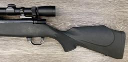 WEATHERBY VANGUARD COMPACT .243 WIN. BOLT-ACTION BLACK RIFLE WITH SCOPE