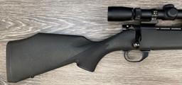 WEATHERBY VANGUARD COMPACT .243 WIN. BOLT-ACTION BLACK RIFLE WITH SCOPE