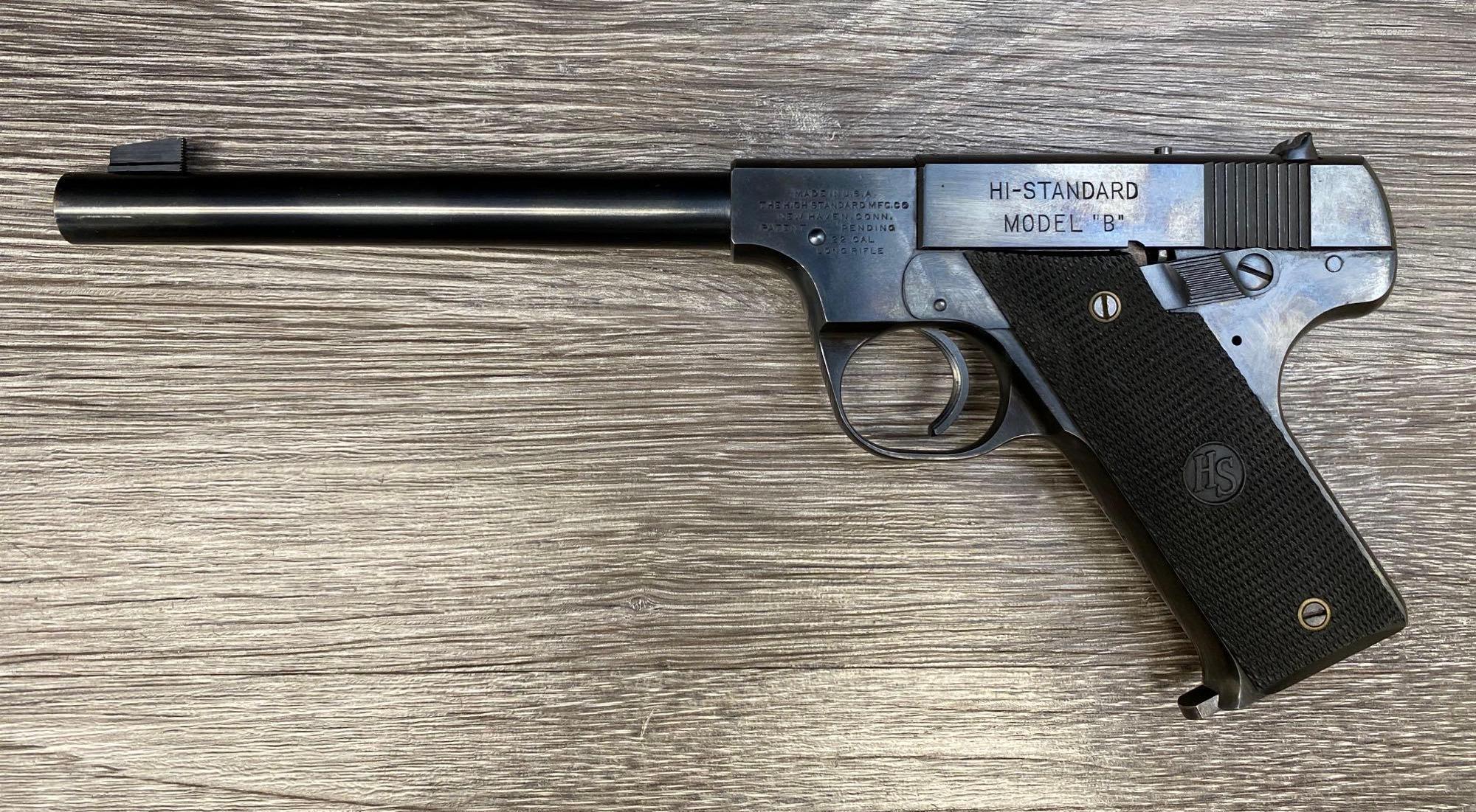 HIGH STANDARD MODEL B .22 LR SEMI AUTO PISTOL